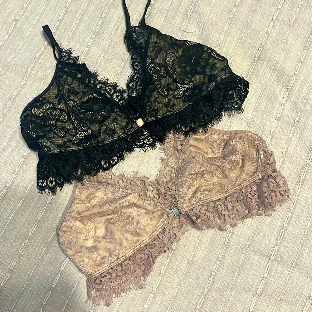 TWO PACK Lace Lingerie Bralette